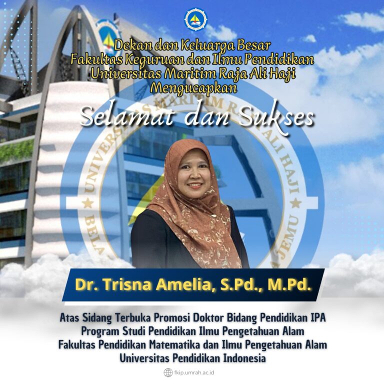 Ucapan Selamat dan Sukses Kepada Ibu Trisna Amelia Atas Sidang Promosi Doktor Bidang Pendidikan IPA