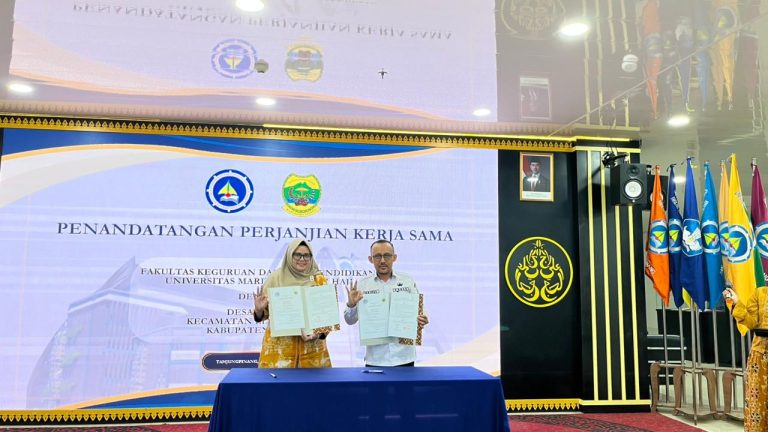 Penandatanganan Perjanjian Kerja Sama FKIP UMRAH dengan Desa Resun Perkuat Sinergi Perguruan Tinggi dan Masyarakat